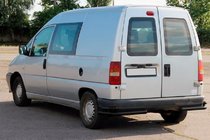 Citroen Jumpy 1996–2007 Zadné dvojité rohové oblúky AK003-подвійний Black (nerez) fotografia 4