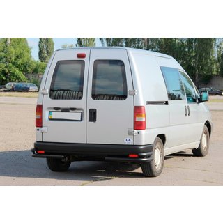Zadné dvojité rohové oblúky AK003-подвійний Black (nerez) Citroen Jumpy 1996–2007 fotografia 2