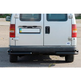 Zadné dvojité rohové oblúky AK003-подвійний Black (nerez) Citroen Jumpy 1996–2007 fotografia 1