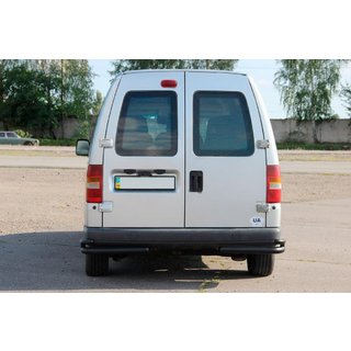 Zadné dvojité rohové oblúky AK003-подвійний Black (nerez) Citroen Jumpy 1996–2007 fotografia 3