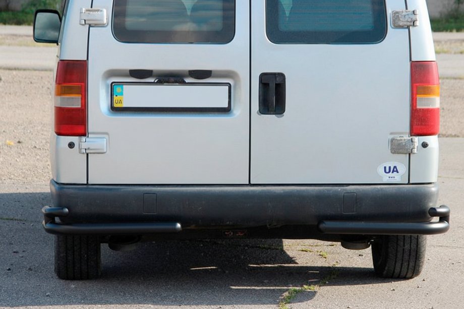 Fiat Scudo 1996–2007 Zadné dvojité rohové oblúky AK003-подвійний Black (nerez) Image