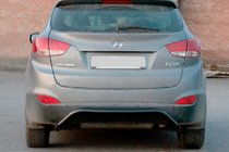 Hyundai IX-35 2010–2015 Zadný ochranný rám AK007 Black (nerez) fotografia 1