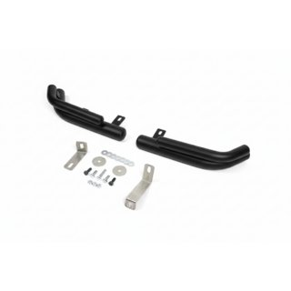 Zadné dvojité rohové oblúky AK003-Подвійний Black (nerez) Hyundai Santa Fe 2 2006–2012 fotografia 1