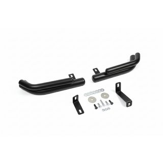 Zadné dvojité rohové oblúky AK003-Подвійний Black (nerez) Hyundai Santa Fe 2 2006–2012 fotografia 2