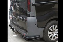 Opel Vivaro 2001–2015 Zadné rohové oblúky AK003-Подвійний Čierne (nerez) fotografia 1