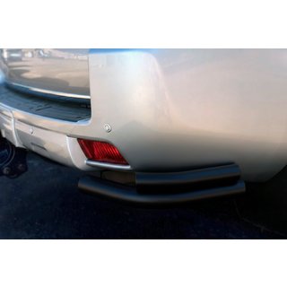 Zadné rohové oblúky AK003-Подвійний Čierne (nerez) Toyota Land Cruiser Prado 150 2009–2023 fotografia 1