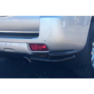 Zadné rohové oblúky AK003-Подвійний Čierne (nerez) Toyota Land Cruiser Prado 150 2009–2023 fotografia 2