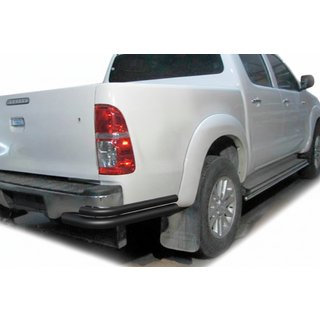Zadné rohy AK003-Подвійний Black (nerez) Toyota Hilux 2006–2015