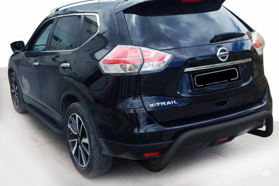 Nissan X-trail T32/Rogue 2014–2021 Zadný ochranný rám AK007 Black (nerez) Fotografia 1