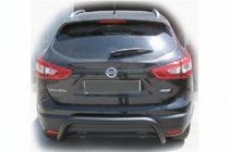Nissan Qashqai 2014–2021 Zadný ochranný rám AK007-2 Black (nerez) fotografia 1