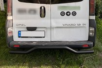 Opel Vivaro 2001–2015 Zadný ochranný oblúk AK006 Black (nerez) fotografia 1
