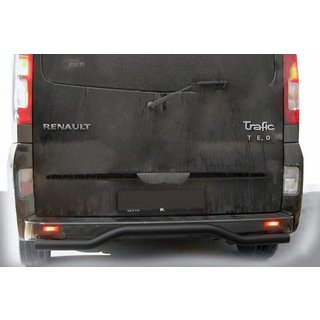 Zadný ochranný oblúk AK006 Black (nerez) Opel Vivaro 2001–2015 fotografia 2