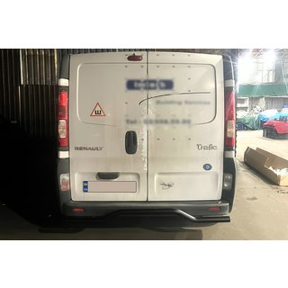 Zadný ochranný oblúk AK006 Black (nerez) Opel Vivaro 2001–2015 fotografia 4