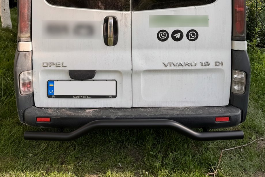 Opel Vivaro 2001–2015 Zadný ochranný oblúk AK006 Black (nerez) Image