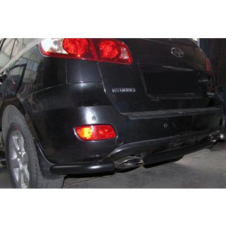 Zadné rohové diely k stredovej oblúku AK0073 Black (2 ks, nerez) Hyundai Santa Fe 2 2006–2012