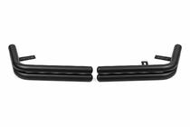 Toyota Land Cruiser Prado 120 2002–2009 Zadné dvojité rohové oblúky AK003-2 Black (2 ks, nerez) fotografia 5