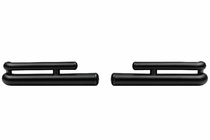 Toyota Land Cruiser Prado 120 2002–2009 Zadné dvojité rohové oblúky AK003-2 Black (2 ks, nerez) fotografia 6