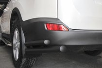 Toyota Rav 4 2013–2018 Zadné rohové oblúky AK003-dvojité Black (nerez) fotografia 1