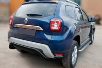 Dacia Duster 2018–2024 Zadný ochranný rám AK007 Black (nerez) fotografia 3
