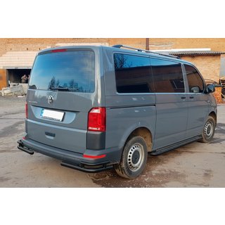 Zadné rohové chrániče AK003-Double Black (2 ks, nerez) Volkswagen T6 2015–2024 fotografia 4