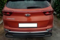 Kia Sportage 2015–2021 Zadný ochranný rám AK002-2 Black (nerez) fotografia 1