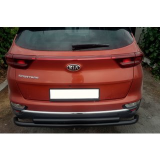 Zadný ochranný rám AK002-2 Black (nerez) Kia Sportage 2015–2021 fotografia 1