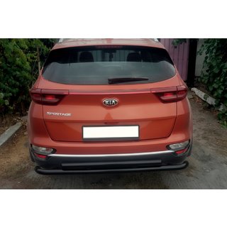 Zadný ochranný rám AK002-2 Black (nerez) Kia Sportage 2015–2021 fotografia 2