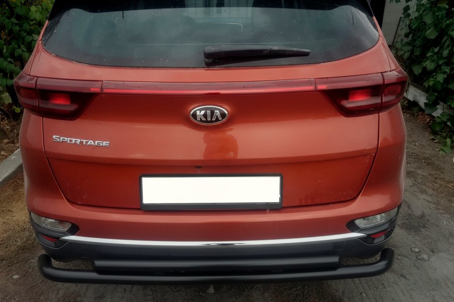 Kia Sportage 2015–2021 Zadný ochranný rám AK002-2 Black (nerez) Image
