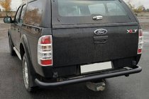 Ford Ranger 2007–2011 Zadný ochranný oblúk AK005 Black (nehrdzavejúca oceľ) fotografia 5