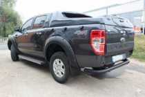 Ford Ranger 2011–2022 Zadný ochranný rám AK005 Black (2011-2018, nerez) fotografia 3