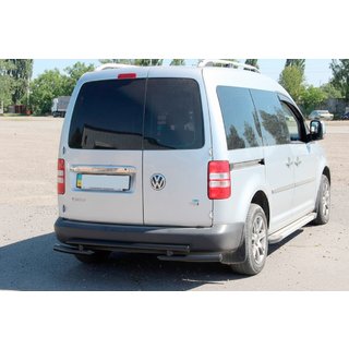 Zadný oblúk AK003-2 Black (2 ks, nehrdzavejúca oceľ) Volkswagen Caddy 2004–2010 fotografia 4