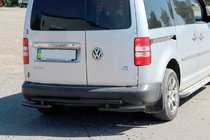 Volkswagen Caddy 2010–2015 Zadný oblúk AK003-2 Black (2 ks, nehrdzavejúca oceľ) fotografia 1