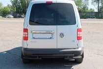 Volkswagen Caddy 2010–2015 Zadný oblúk AK003-2 Black (2 ks, nehrdzavejúca oceľ) fotografia 2