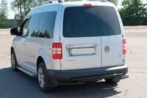 Volkswagen Caddy 2010–2015 Zadný oblúk AK003-2 Black (2 ks, nehrdzavejúca oceľ) fotografia 3