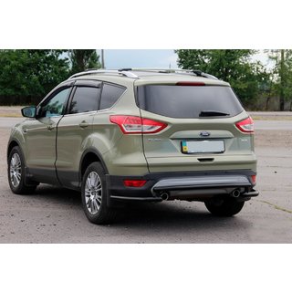 Zadný ochranný oblúk AK002-3 Black (nerez) Ford Kuga/Escape 2013–2019 fotografia 2