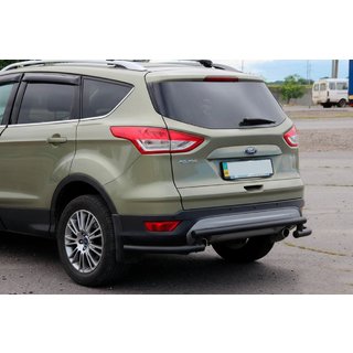 Zadný ochranný oblúk AK002-3 Black (nerez) Ford Kuga/Escape 2013–2019 fotografia 3