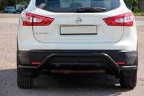 Nissan Qashqai 2014–2021 Zadný oblúk AK007-Plus Black (nerez) fotografia 1