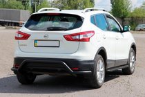Nissan Qashqai 2014–2021 Zadný oblúk AK007-Plus Black (nerez) fotografia 3