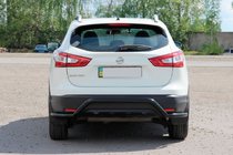 Nissan Qashqai 2014–2021 Zadný oblúk AK007-Plus Black (nerez) fotografia 4