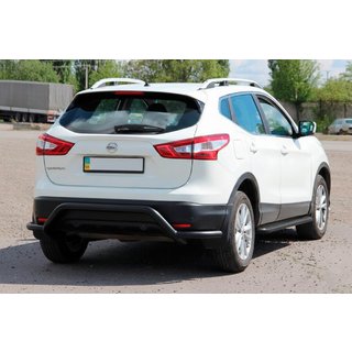 Zadný oblúk AK007-Plus Black (nerez) Nissan Qashqai 2014–2021 fotografia 3