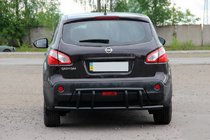 Nissan Qashqai 2007–2010 Zadný oblúk AK011 Black (nehrdzavejúca oceľ) fotografia 1