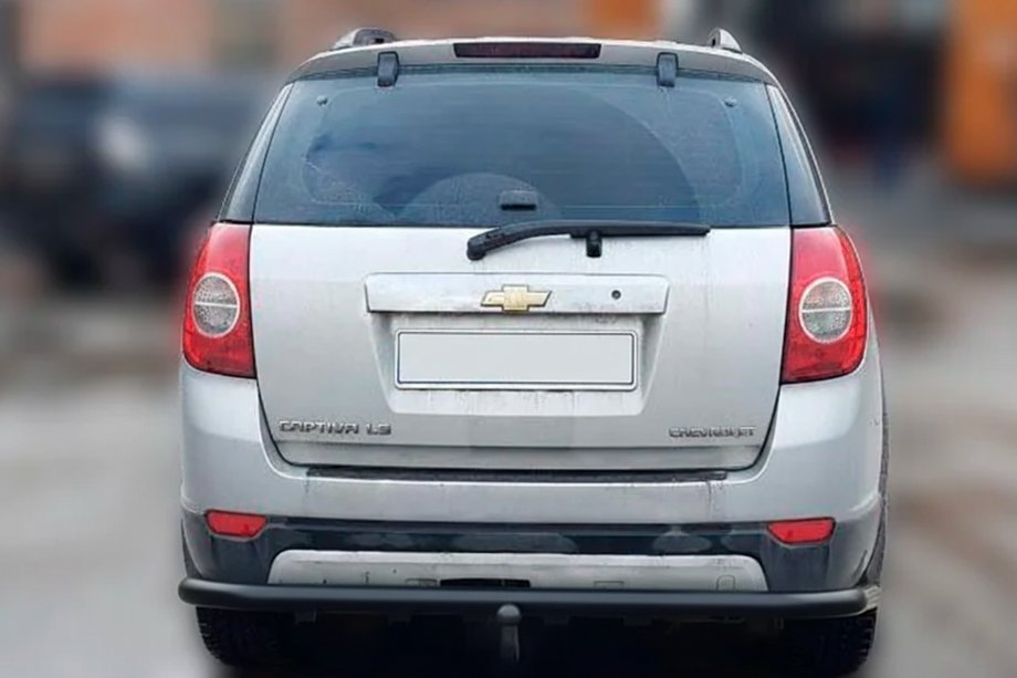 Chevrolet Captiva 2006–2019 Zadný ochranný oblúk AK005 Black (nehrdzavejúca oceľ) Fotografia 2