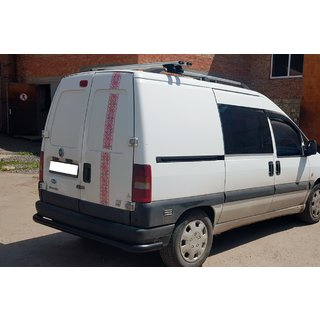 Zadný ochranný oblúk AK005 Black (nehrdzavejúca oceľ) Fiat Scudo 1996–2007 fotografia 3