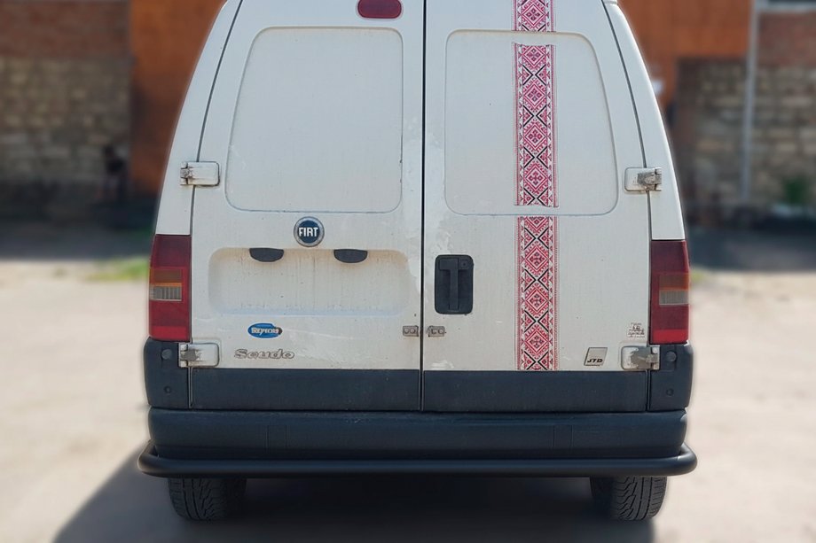 Fiat Scudo 1996–2007 Zadný ochranný oblúk AK005 Black (nehrdzavejúca oceľ) Image