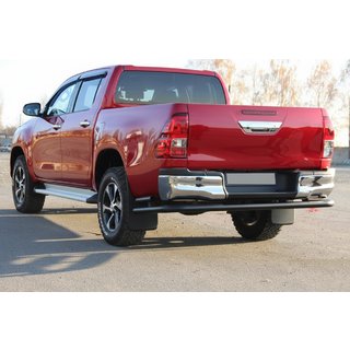 Zadný oblúk AK005-2 Black (nerez) Toyota Hilux 2015– fotografia 1