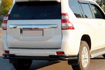Toyota Land Cruiser Prado 150 2009–2023 Zadná ochranná tyč AK005-2 Black (nerez) fotografia 5