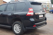 Toyota Land Cruiser Prado 150 2009–2023 Zadná ochranná tyč AK005-2 Black (nerez) fotografia 3