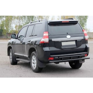 Zadný ochranný oblúk AK002-2v2 Black (nerez) Toyota Land Cruiser Prado 150 2009–2023 fotografia 1