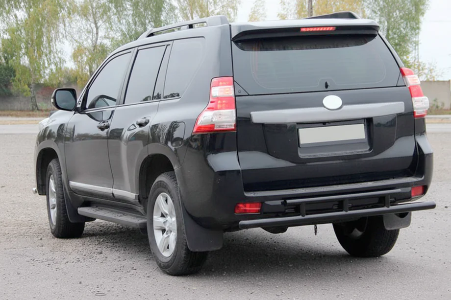 Toyota Land Cruiser Prado 150 2009–2023 Zadný ochranný oblúk AK002-2v2 Black (nerez) Image