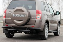 Suzuki Grand Vitara 2005–2017 Zadný ochranný rám AK003-2 Black (nerez) fotografia 2